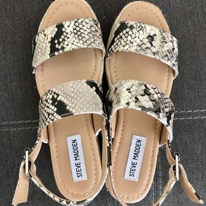 Steve Madden Snakeskin flatform
